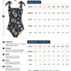 Maillot de Bain 1 Pièce Femme | Maillot Tropical Chic | Dos Échancré & Bretelles Nouées | Summer Is Coming | S — vue 8