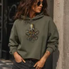 Hoodie cropped femme