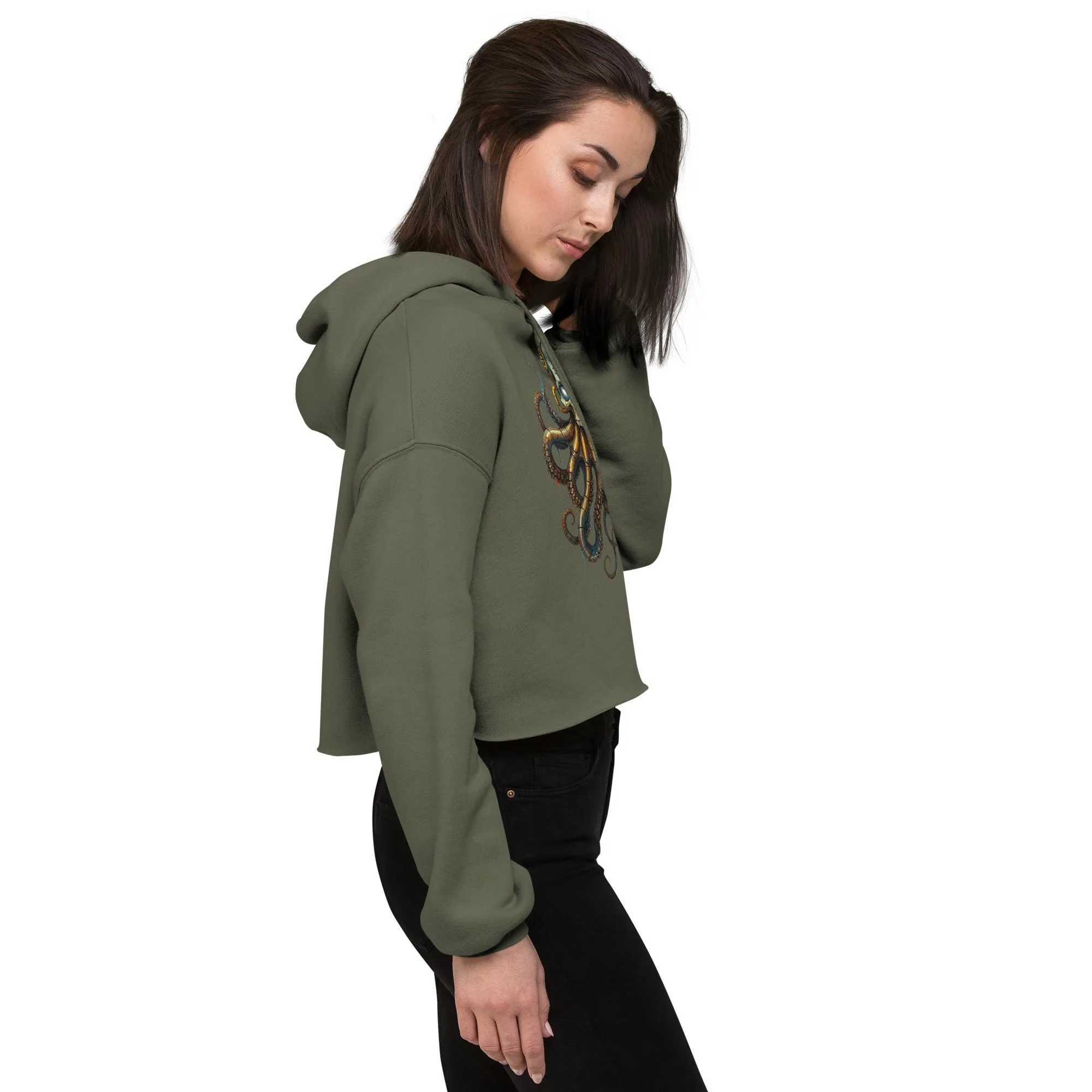Hoodie cropped femme – vue 11