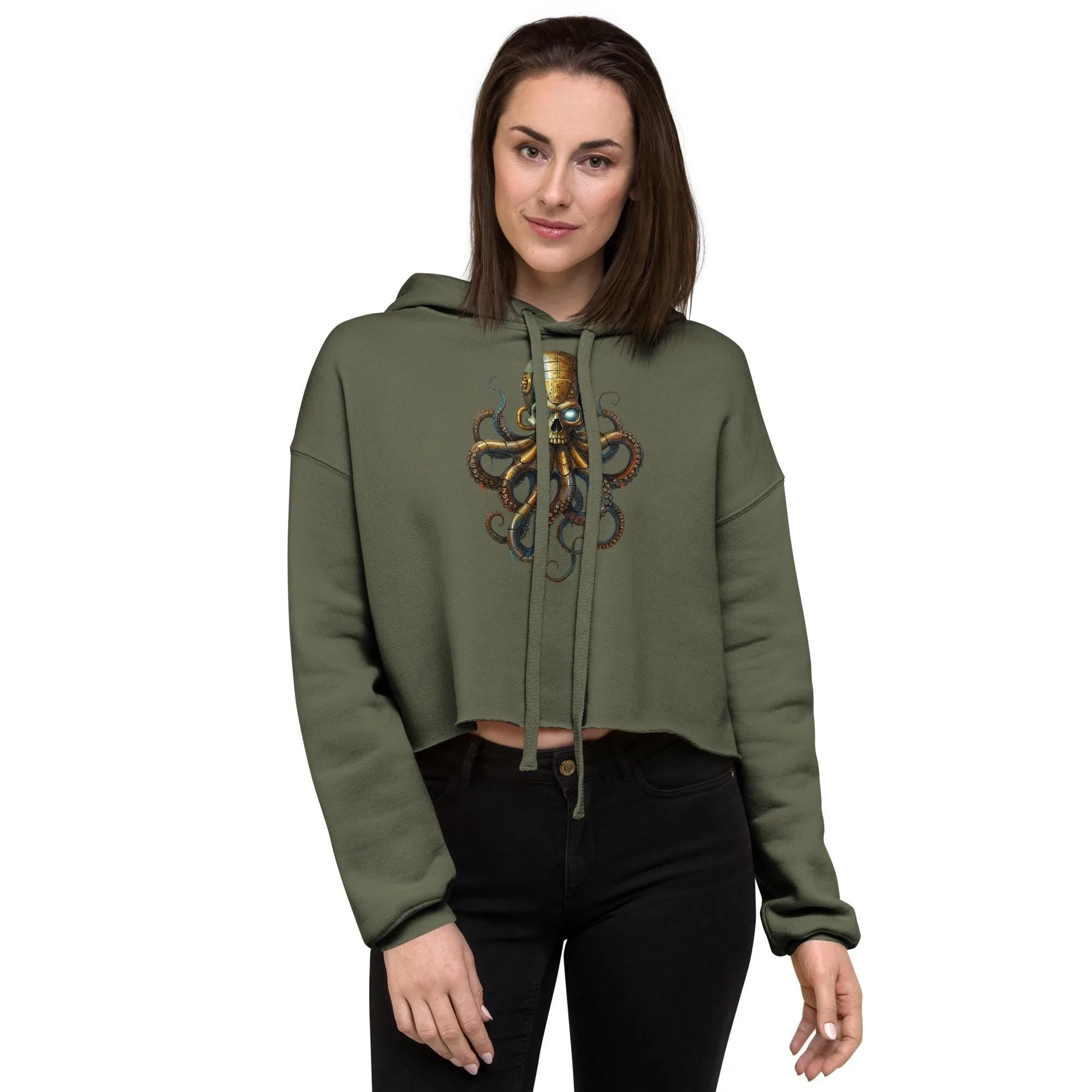 Hoodie cropped femme – vue 4