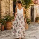 Jupe Longue Florale Bohème Femme