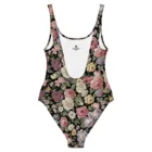 Maillot de Bain Femme Fleuri Noir – vue 5