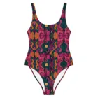 Maillot de bain femme une pièce design rétro artistique maillot sculptant dos nu maillot o – vue 3