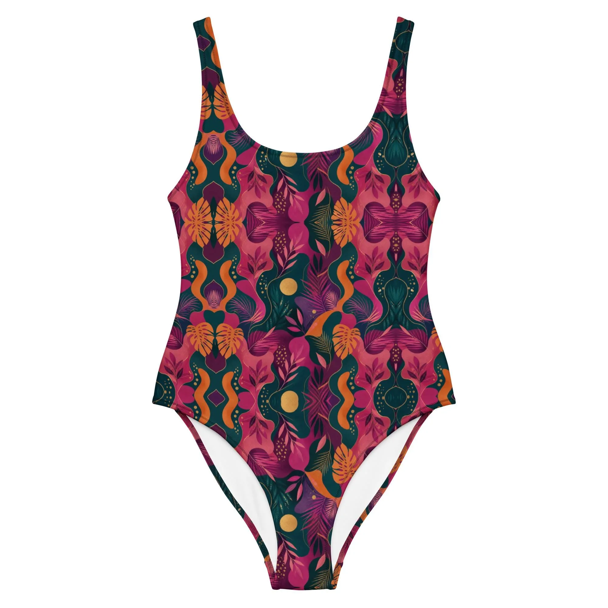 Maillot de bain femme une pièce design rétro artistique maillot sculptant dos nu maillot o – vue 3