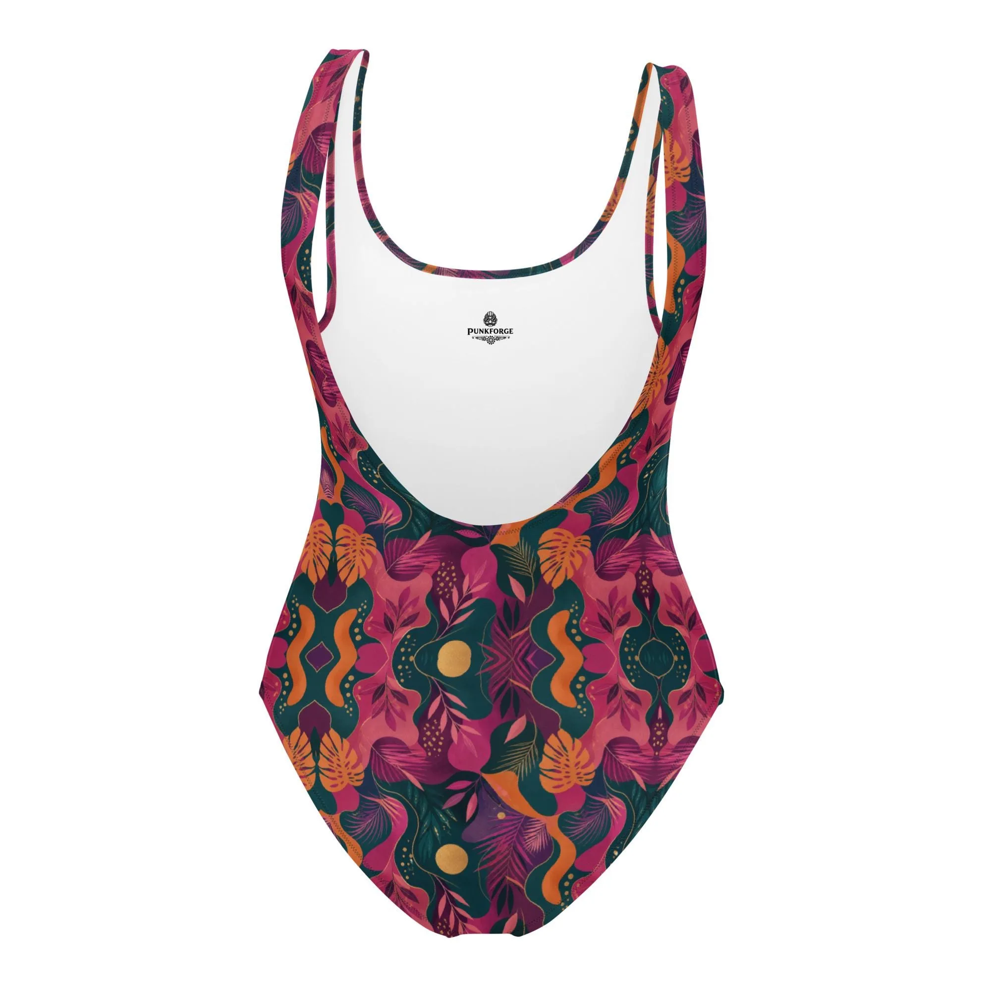 Maillot de bain femme une pièce design rétro artistique maillot sculptant dos nu maillot o – vue 5