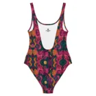 Maillot de bain femme une pièce design rétro artistique maillot sculptant dos nu maillot o – vue 6