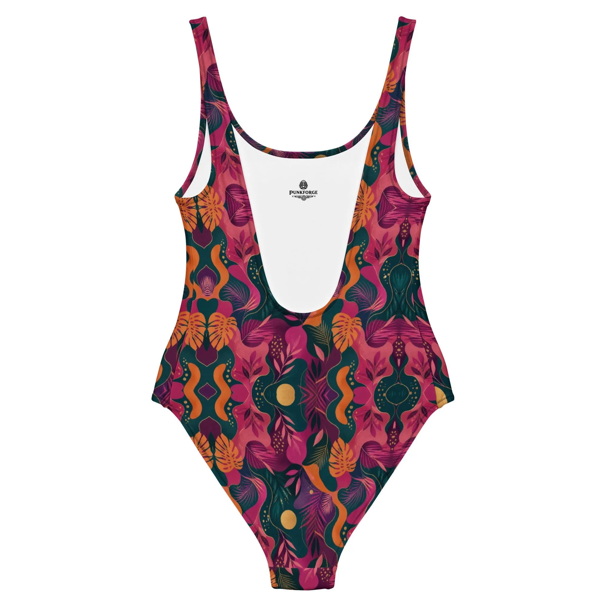 Maillot de bain femme une pièce design rétro artistique maillot sculptant dos nu maillot o – vue 6