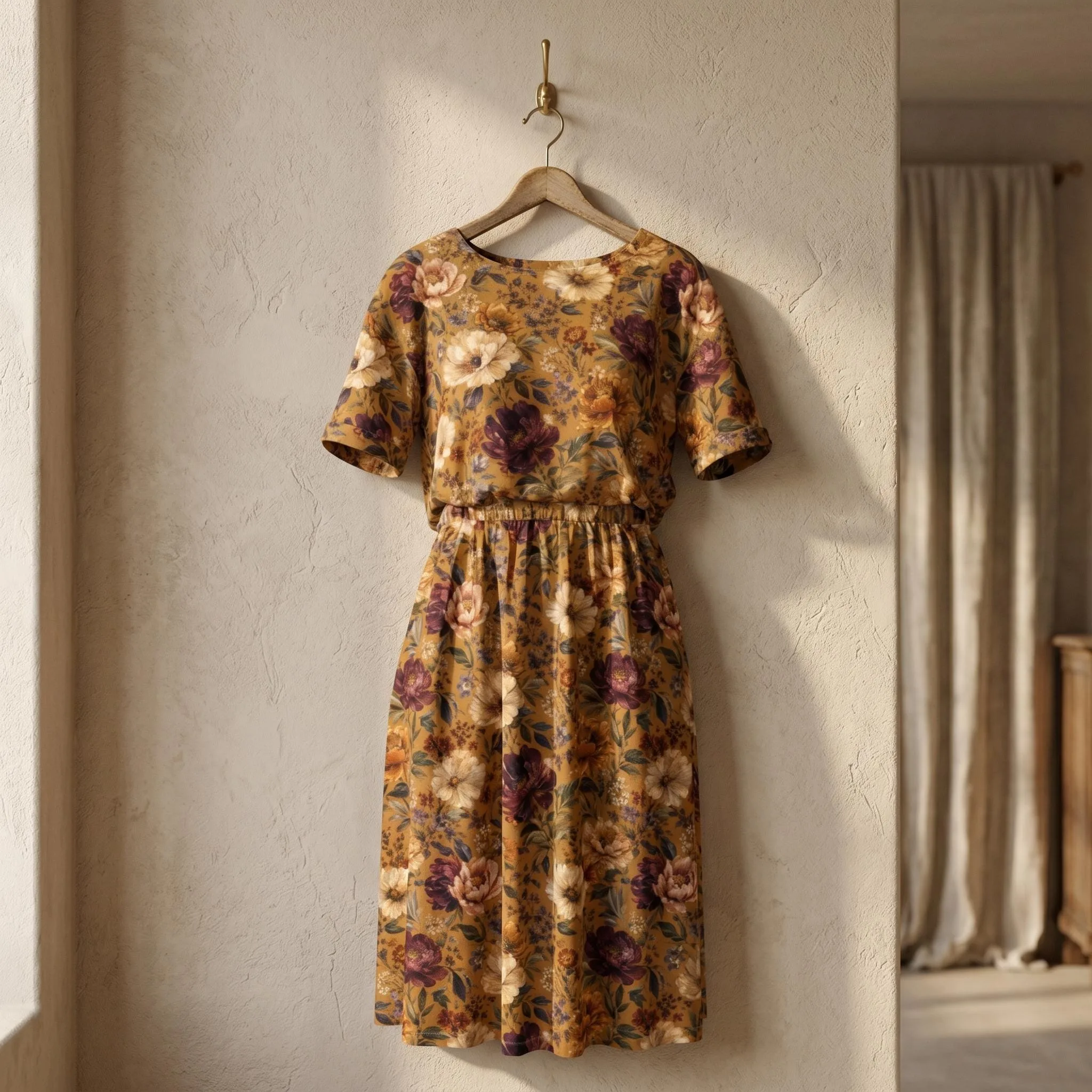 Robe Bohème Fleurie Femme Vintage Chic – vue 2