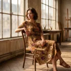 Robe Bohème Fleurie Femme Vintage Chic – vue 6