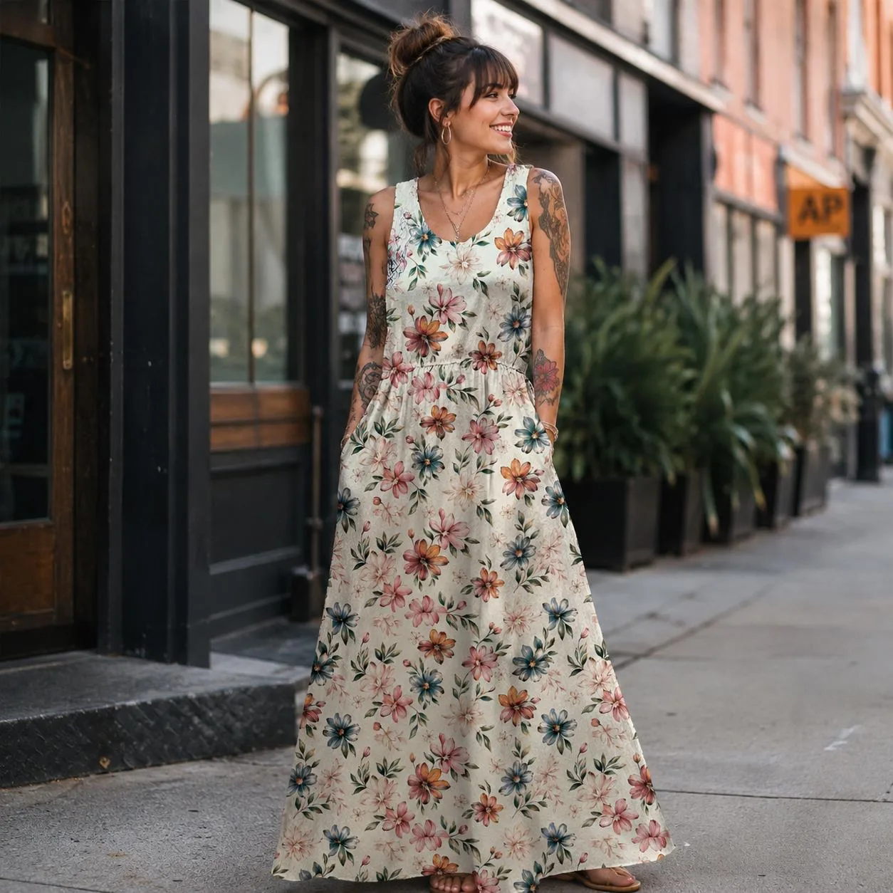 Robe Longue Fleurie Bohème Femme S-5XL