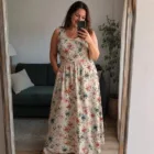 Robe Longue Fleurie Bohème Femme S-5XL – vue 3
