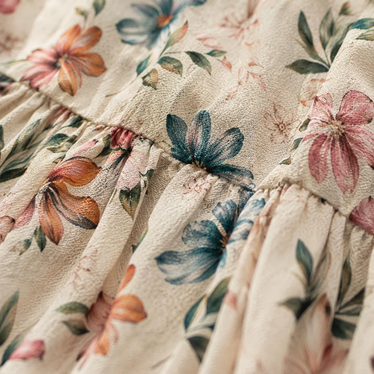 Robe Longue Fleurie Bohème Femme S-5XL – vue 5