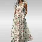 Robe Longue Fleurie Bohème Femme S-5XL – vue 8