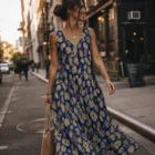 Robe Longue Tropicale Femme S-5XL