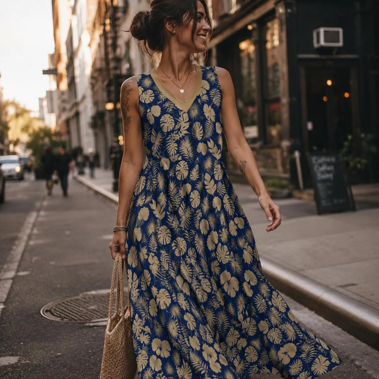 Robe Longue Tropicale Femme S-5XL