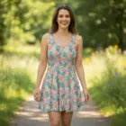 Robe patineuse femme été pastel