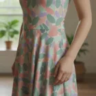 Robe patineuse femme été pastel – vue 2