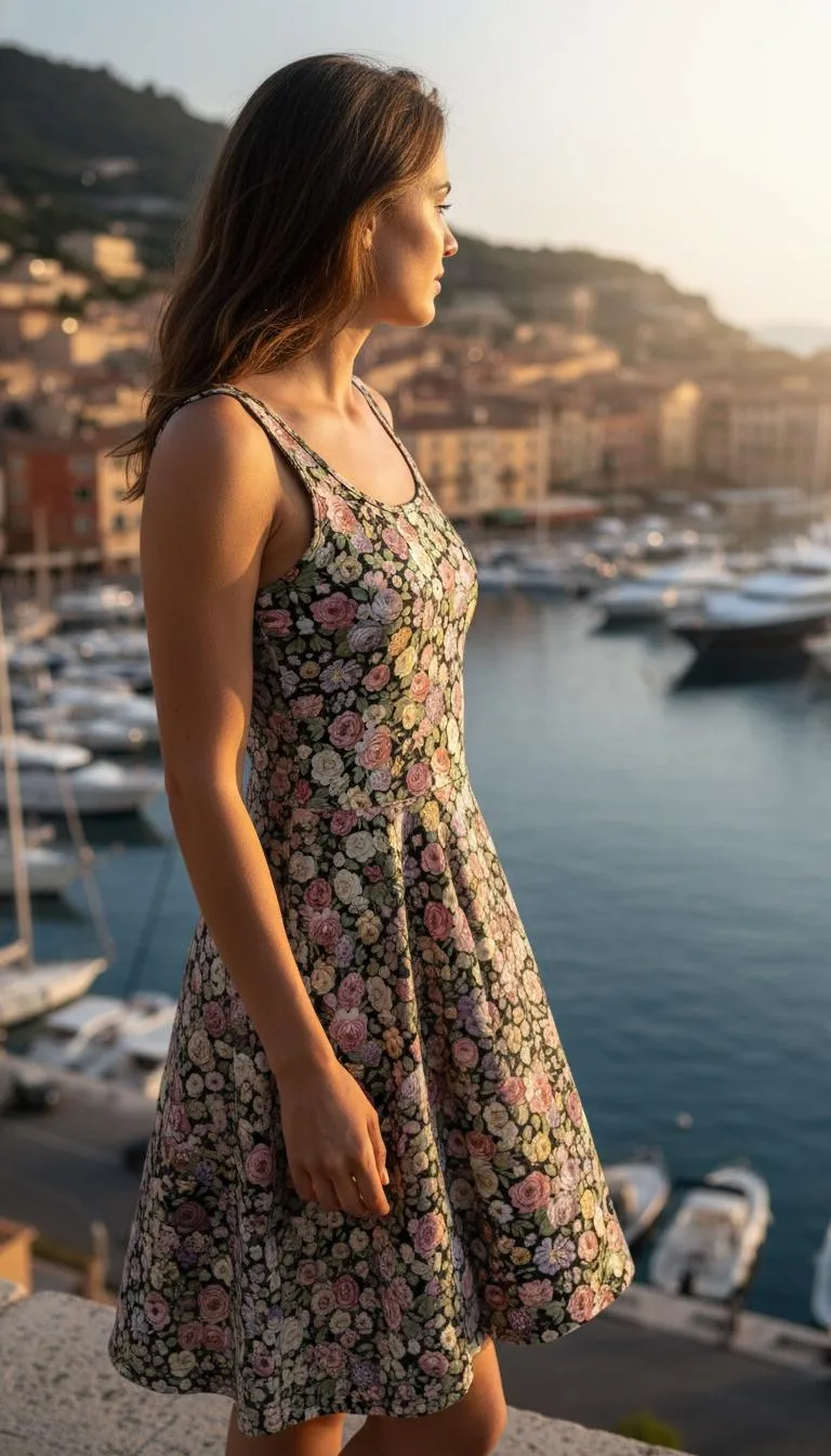 Robe patineuse florale femme – vue 2