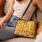 Sac bandoulière rétro géométrique