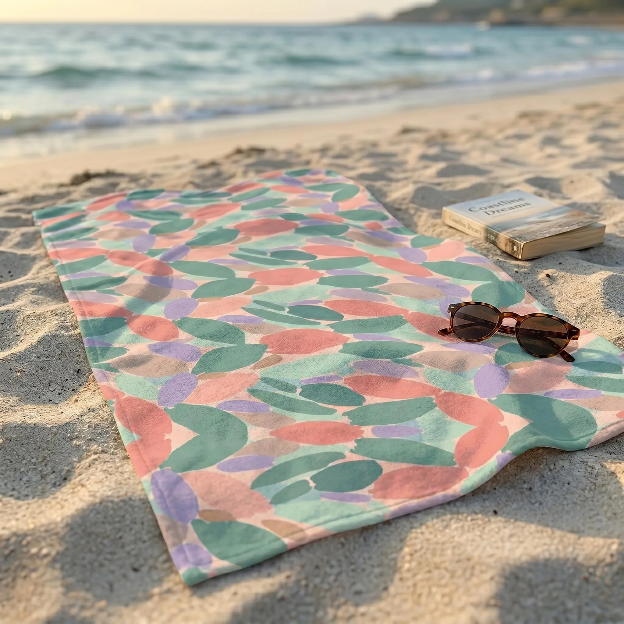 Serviette de plage design pastel serviette été tendance grande serviette bain piscine plag – vue 2