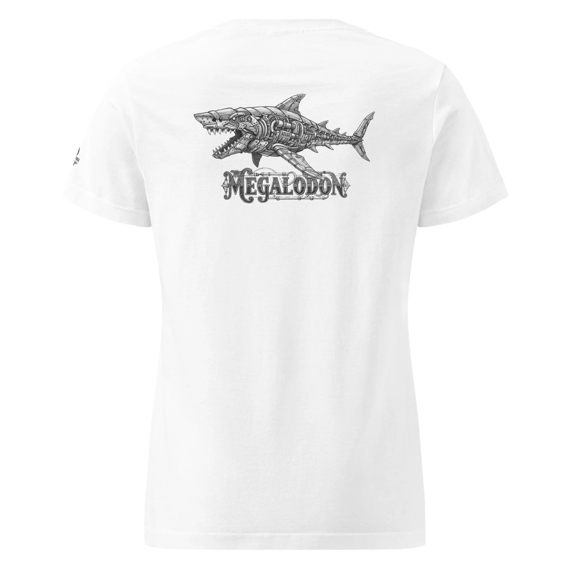 T-shirt Femme Requin Steampunk Mégalodon – vue 3