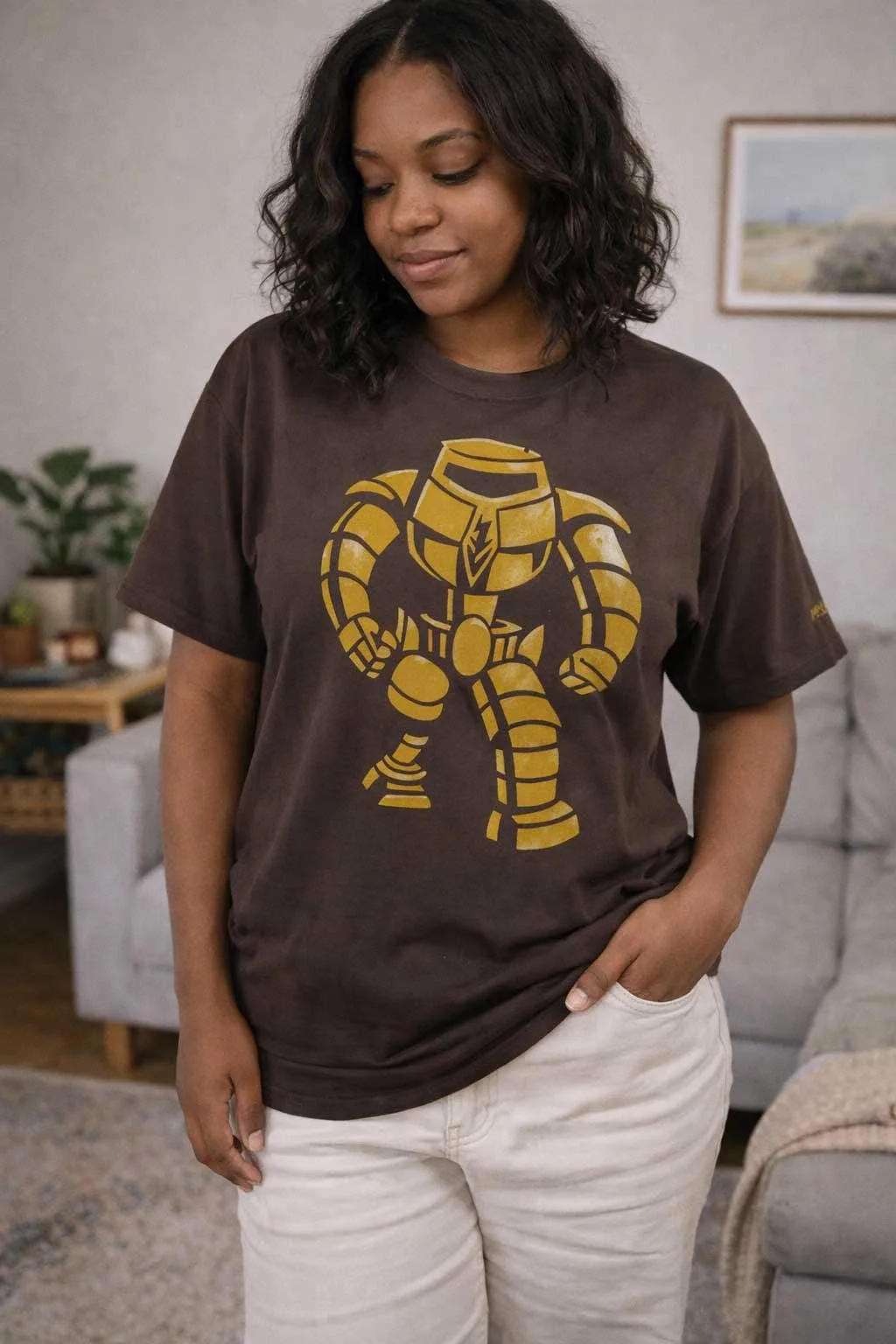 T-shirt Robot Vintage Geek Unisexe – photo 1 T-shirt Robot Vintage Geek Unisexe