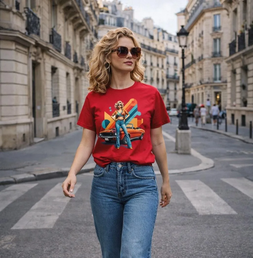 T-Shirt Vintage “Highway Muse”