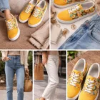 Tennis en toile femme rétro – vue 2