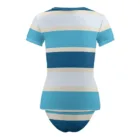 Maillot de Bain 2 Pièces Anti-UV Femme Rayé Bleu – vue 11