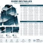 Veste à Capuche Unisexe Bleu Pétrole, Veste Automne Hiver, Motif Abstrait Géométrique, Str – vue 12